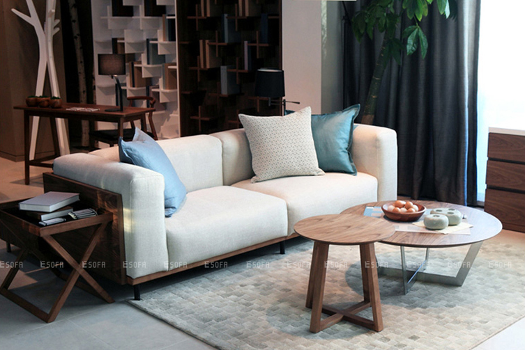mẫu Sofa gỗ cho phòng khách nhỏ