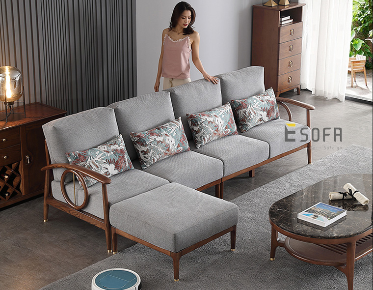 Sofa văng gỗ hiện đại E246