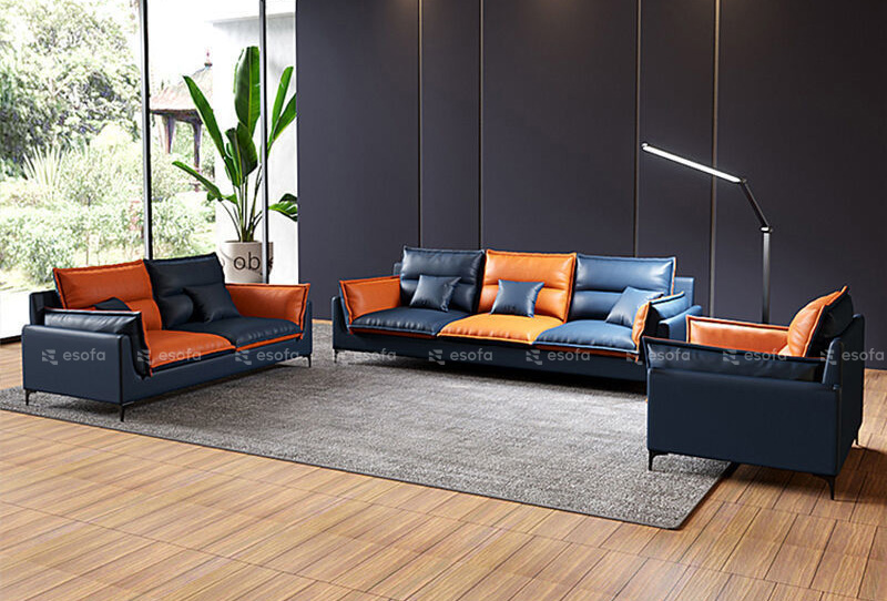 Bộ ghế sofa 1 2 3 phòng khách 2 màu E511