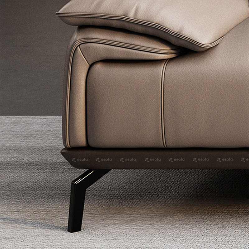 Chân ghế sofa E114 bọc kim loại thon vát