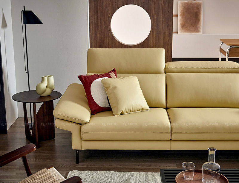 Ghế sofa 3 chỗ phòng khách màu vàng E20