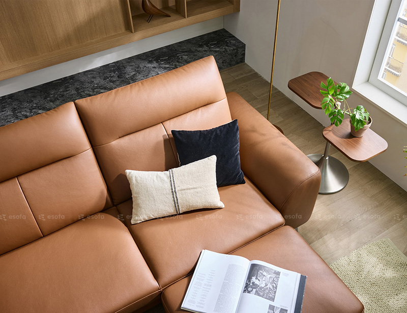 Sofa góc chữ L 3 chỗ cho phòng khách hiện đại E106
