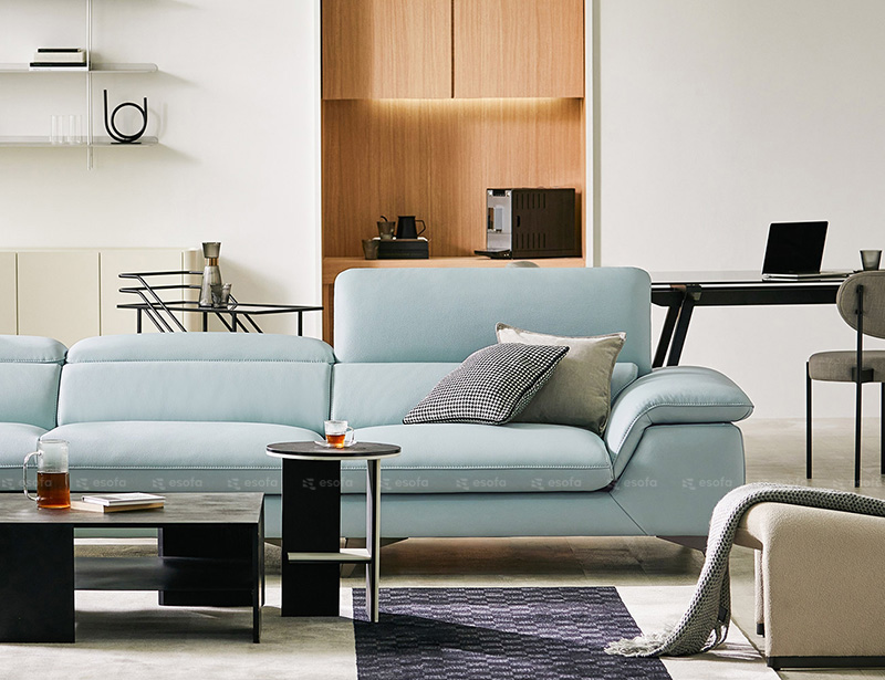 Sofa văng da Hàn Quốc tựa gật gù