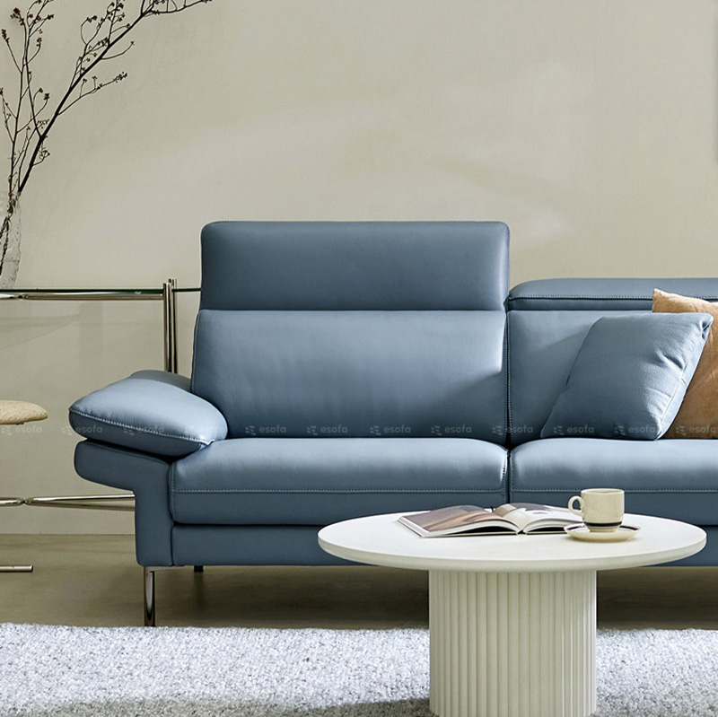 Sofa văng tựa gật gù cho phòng khách màu xanh E20