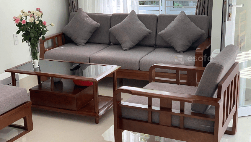 sofa gỗ hương