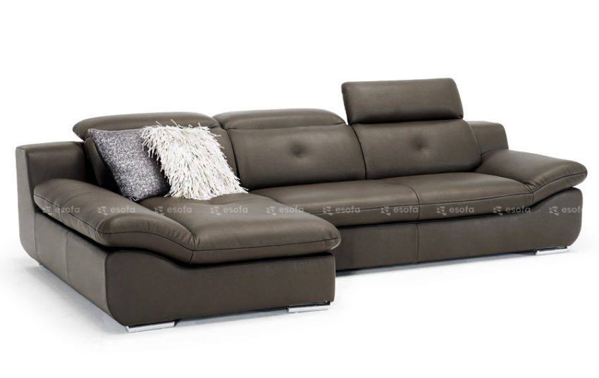 Ghế sofa góc da 3 chỗ tựa gật gù E518