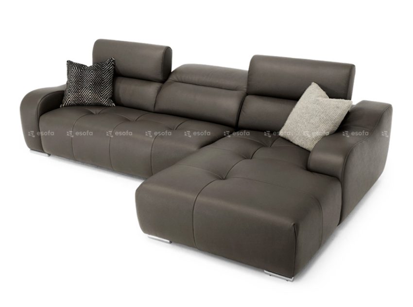 Ghế sofa góc da phòng khách 3 chỗ E516