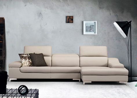 Ghế sofa da phòng khách tựa gật gù – E520