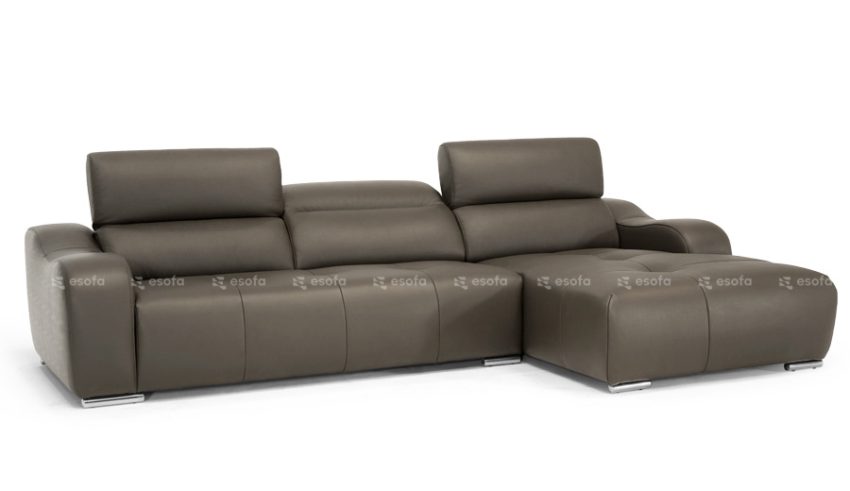 Ghế sofa góc da tựa gật gù 3 chỗ E516