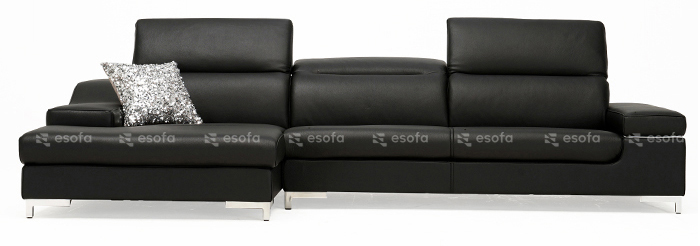Ghế sofa góc da tựa gật gù 3 chỗ E520