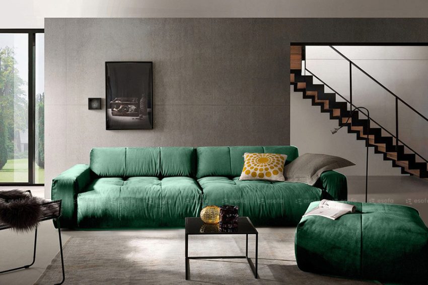 Ghế sofa văng nỉ 2 chỗ phòng khách E548