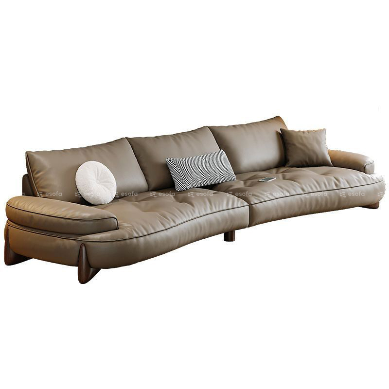 Ghế sofa văng nỉ tựa cong E539