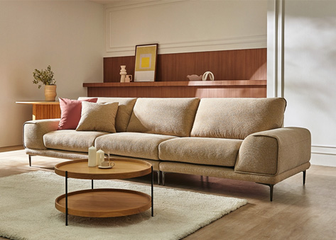 Bộ ghế sofa da tay gỗ Sồi – E534