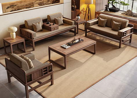 Bộ ghế sofa gỗ phòng trà EH16