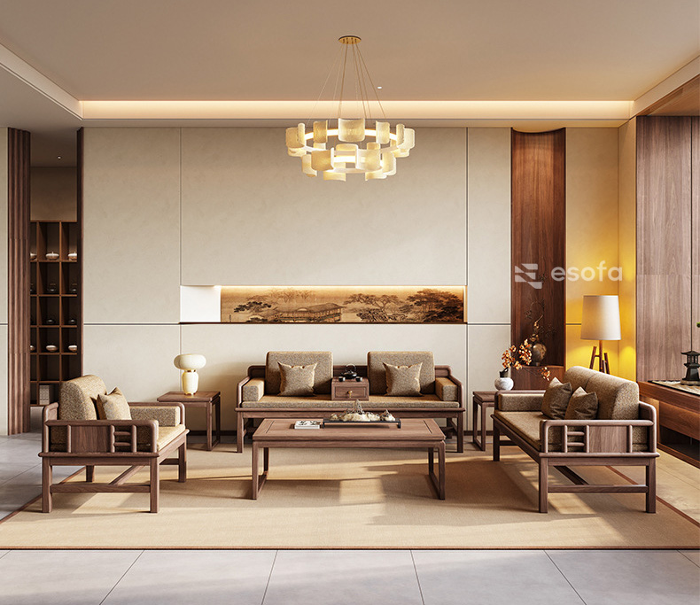 Sofa gỗ cho phòng EH16