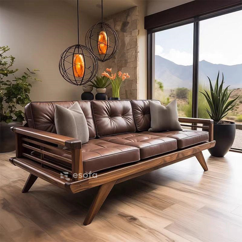 Sofa gỗ hiện đại 