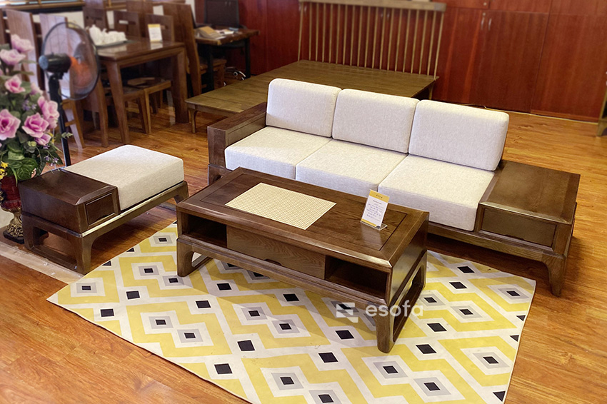 Sofa góc nỉ 3 chỗ EH02