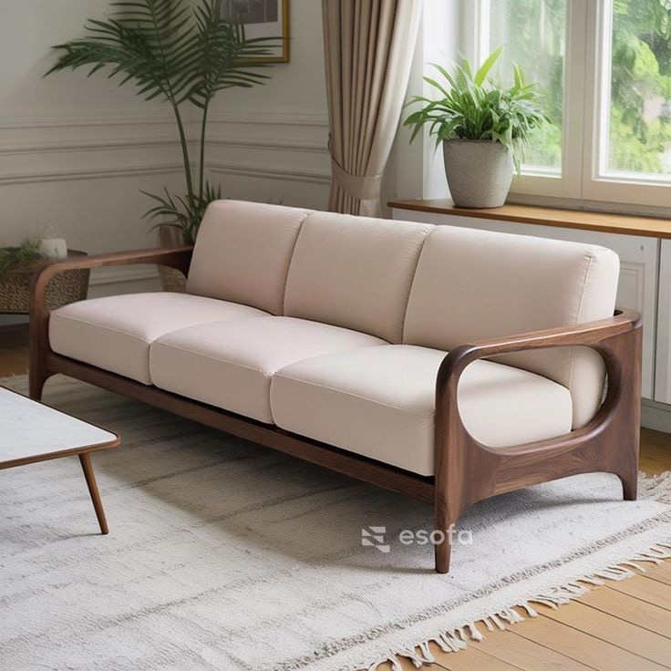 Sofa văng gỗ hiện đại EH05