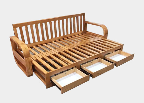 Sofa giường gỗ sồi Nga G03