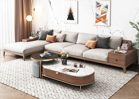 Sofa gỗ góc phòng khách EH08