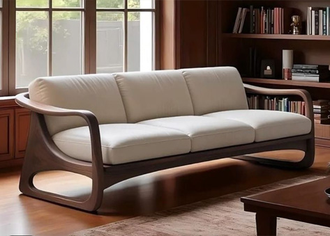 Sofa gỗ văng 3 chỗ ngồi EH06