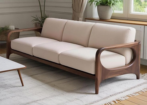 Sofa văng gỗ 3 chỗ hiện đại EH05