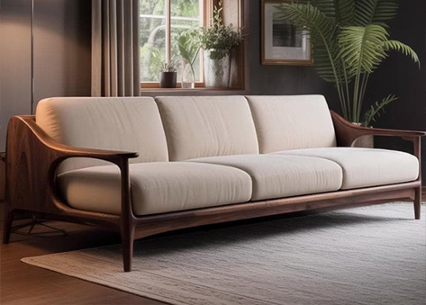 Sofa văng gỗ sồi cao cấp EH07