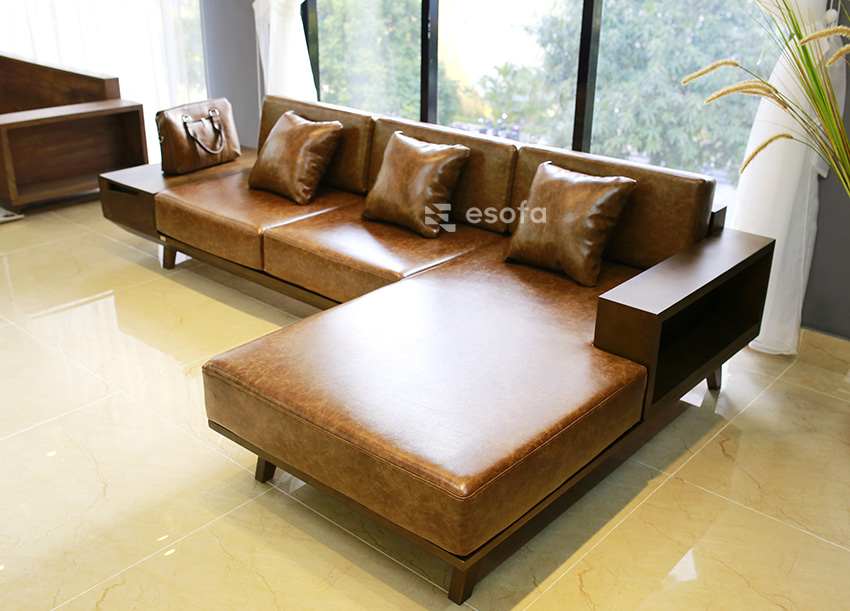 Sofa góc gỗ EH12