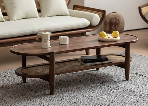 Bàn trà thiết kế đường cong mềm mại EB03