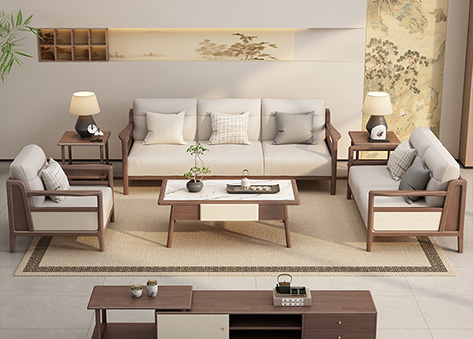 Bộ sofa văng gỗ da cao cấp E303