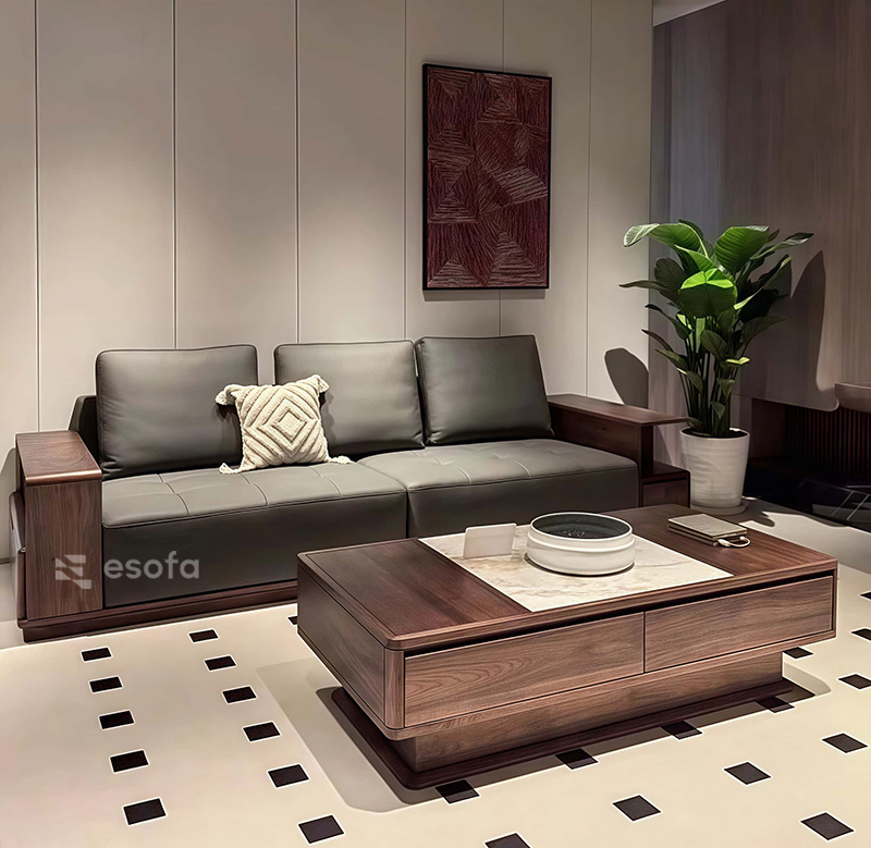 Sofa văng 3 tựa sang trọng E301