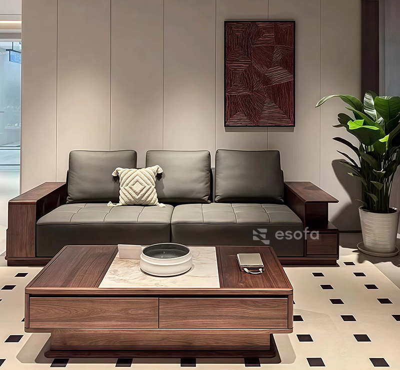 Sofa văng 3 tựa sang trọng E301