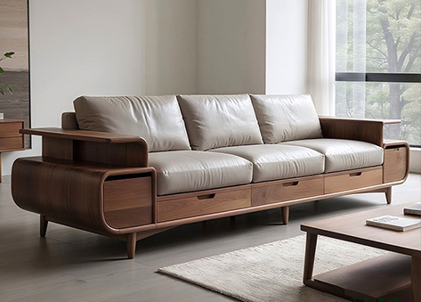 Sofa văng nệm da cao cấp EH23