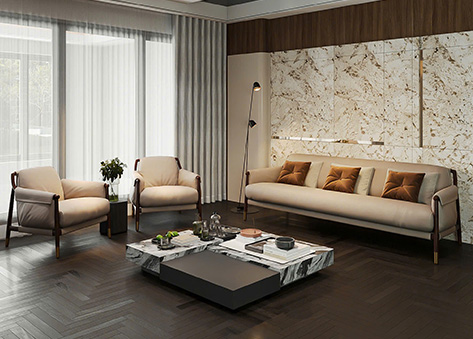 Sofa văng nệm dày êm ái khung gỗ EH30