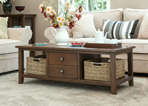 Bàn trà gỗ cao cấp vân gỗ sắc nét EB17