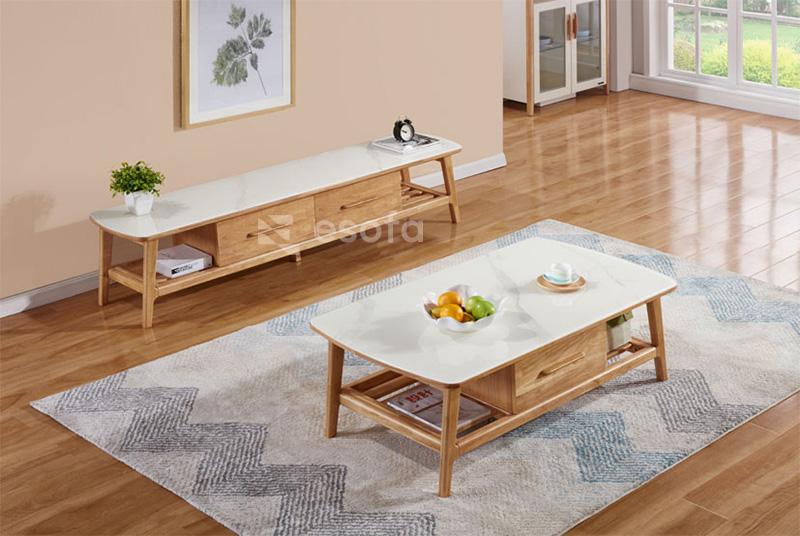 Bàn trà hệ tủ mini cho phòng khách EB08