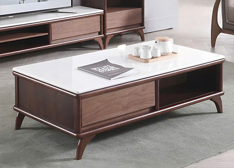 Bàn trà tích hợp ngăn kéo và hộc để đồ đa năng EB35