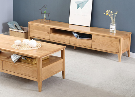 Bàn trà gỗ tự nhiên vân gỗ sắc nét EB19