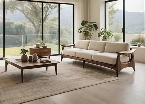 Sofa văng khung gỗ uốn cong EH27