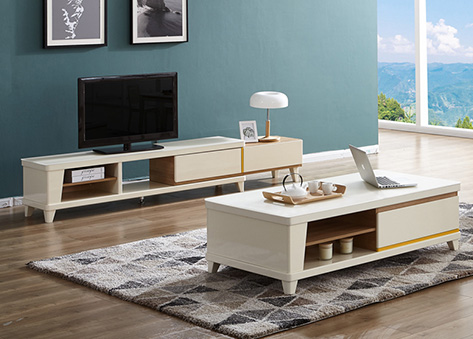 Bàn trà decor phòng khách tối giản và tràn đầy sức sống EBC15