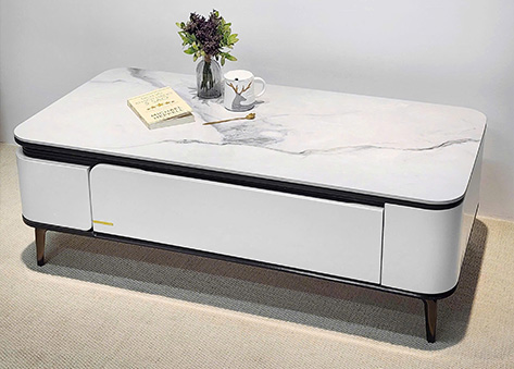 Bàn trà mặt đá chống thấm, dễ dàng vệ sinh lau chùi EBC29