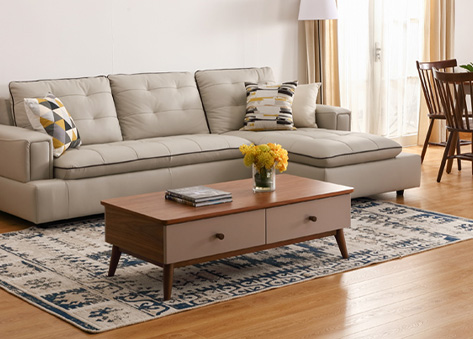 Bàn trà phong cách Nordic phối màu trung tính nhã nhặn EBC04