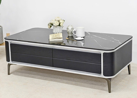 Bàn trà phong cách kiến trúc hiện đại với đường nét cắt ghép sáng tạo EBC53